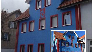 Almanya: Bordo mavi sevdalısı evini Trabzonspor'un renklerine boyadı