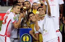  الوداد البيضاوي بعد فوزه ببطولة دوري أبطال افريقيا 
