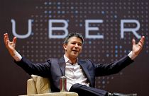 Uber CEO Travis Kalanick at the Indian Institute of Technology in Mumbai