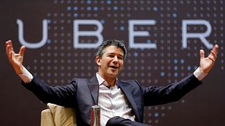 Uber CEO Travis Kalanick at the Indian Institute of Technology in Mumbai