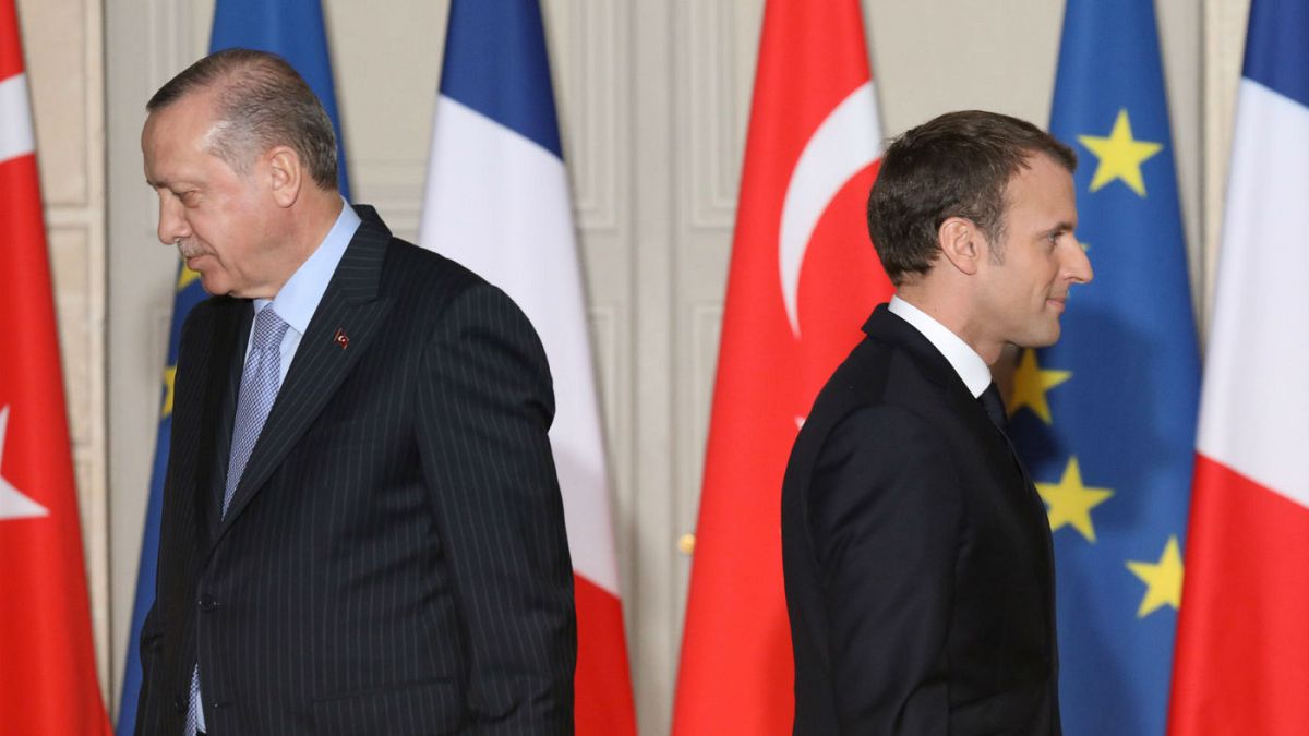 روسای جمهور فرانسه و ترکیه