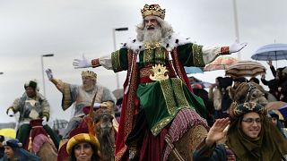 Epiphany parade in Gijon, Spain January 5, 2018 