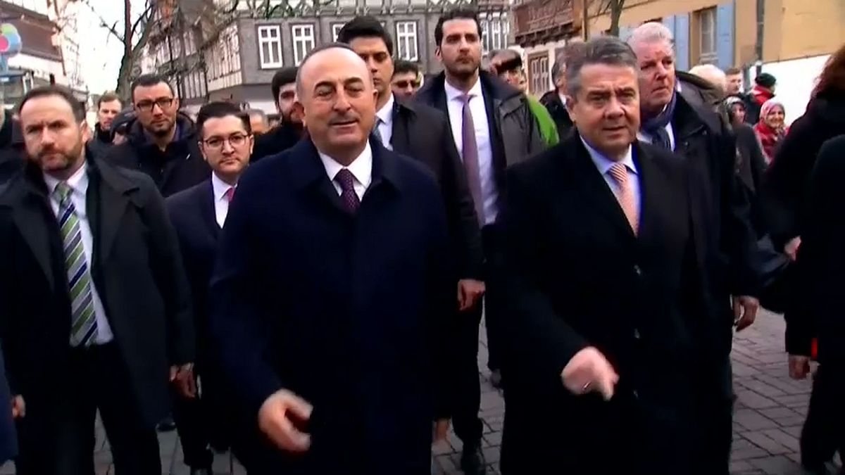 Sigmar Gabriel and Mevlüt Çavuşoğlu meet in Germany