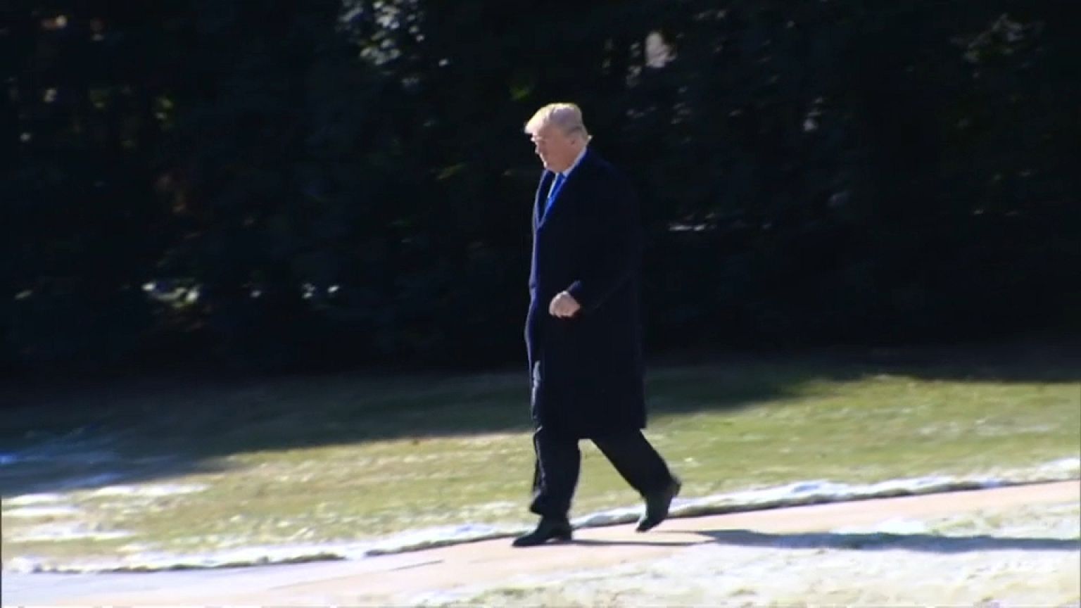 Donald Trump a caminho de Camp David