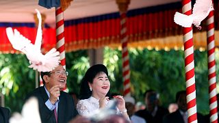 Cambodian Prime Minister Hun Sen in Phnom Penh, Cambodia, Jan. 7