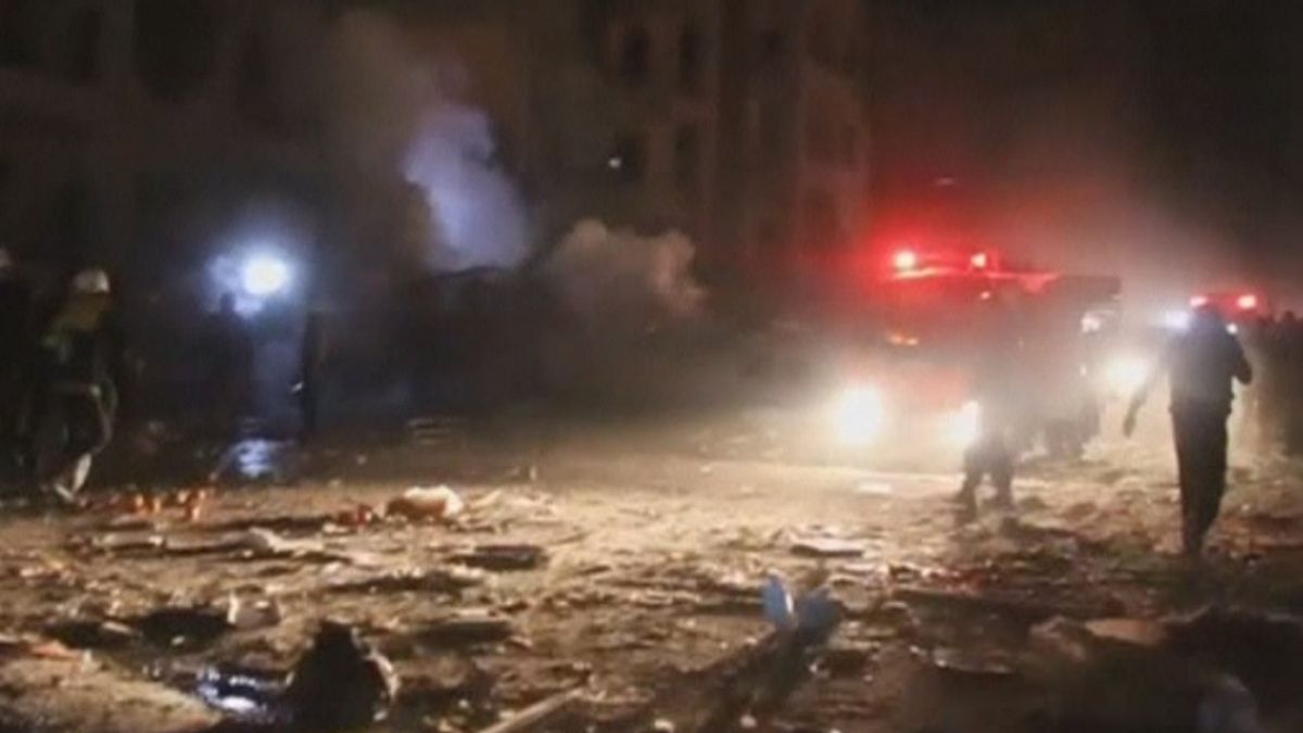 شهر ادلب پس از انفجار