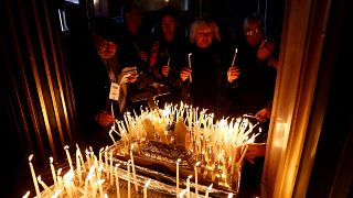 Orthodoxe Christen feiern Weihnachten