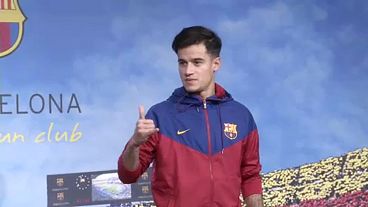 Philippe Coutinho apresentado em Camp Nou