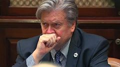 Bannon niega haber llamado "traidor" a Donald Trump Jr.