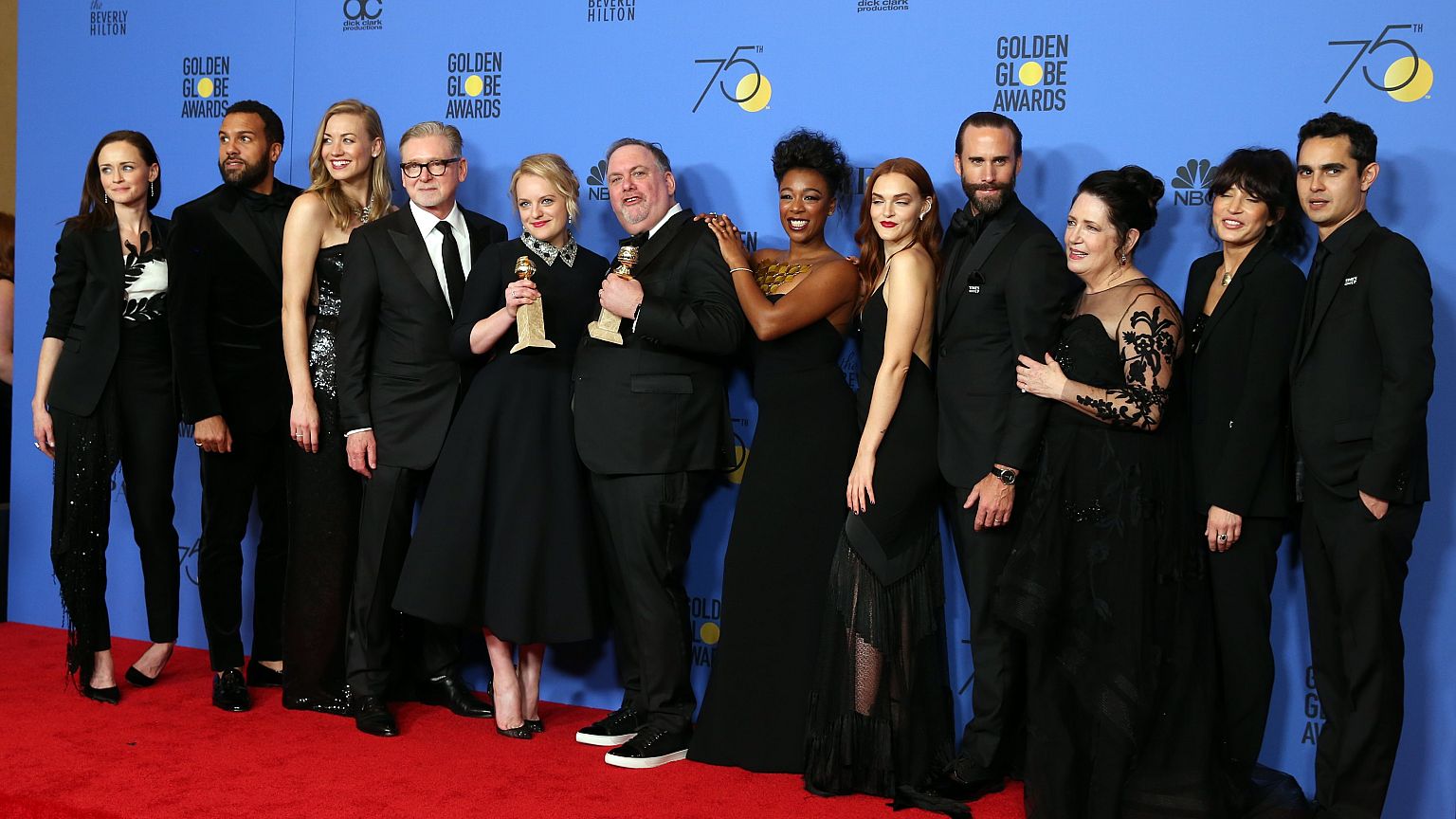 Il red carpet dei Golden Globes si tinge di nero