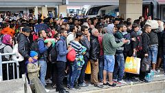 Wien - Westbahnhof, Migranten