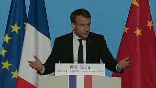 Macron na China: "A Europa está de volta"