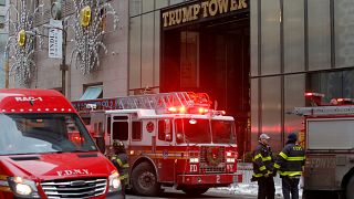 Three injured in blaze on roof of Trump Tower