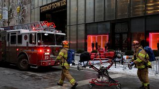 Fogo na Trump Tower faz dois feridos