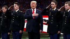 Trump beim Footballspiel in Atlanta