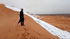 В Сахаре выпал снег
