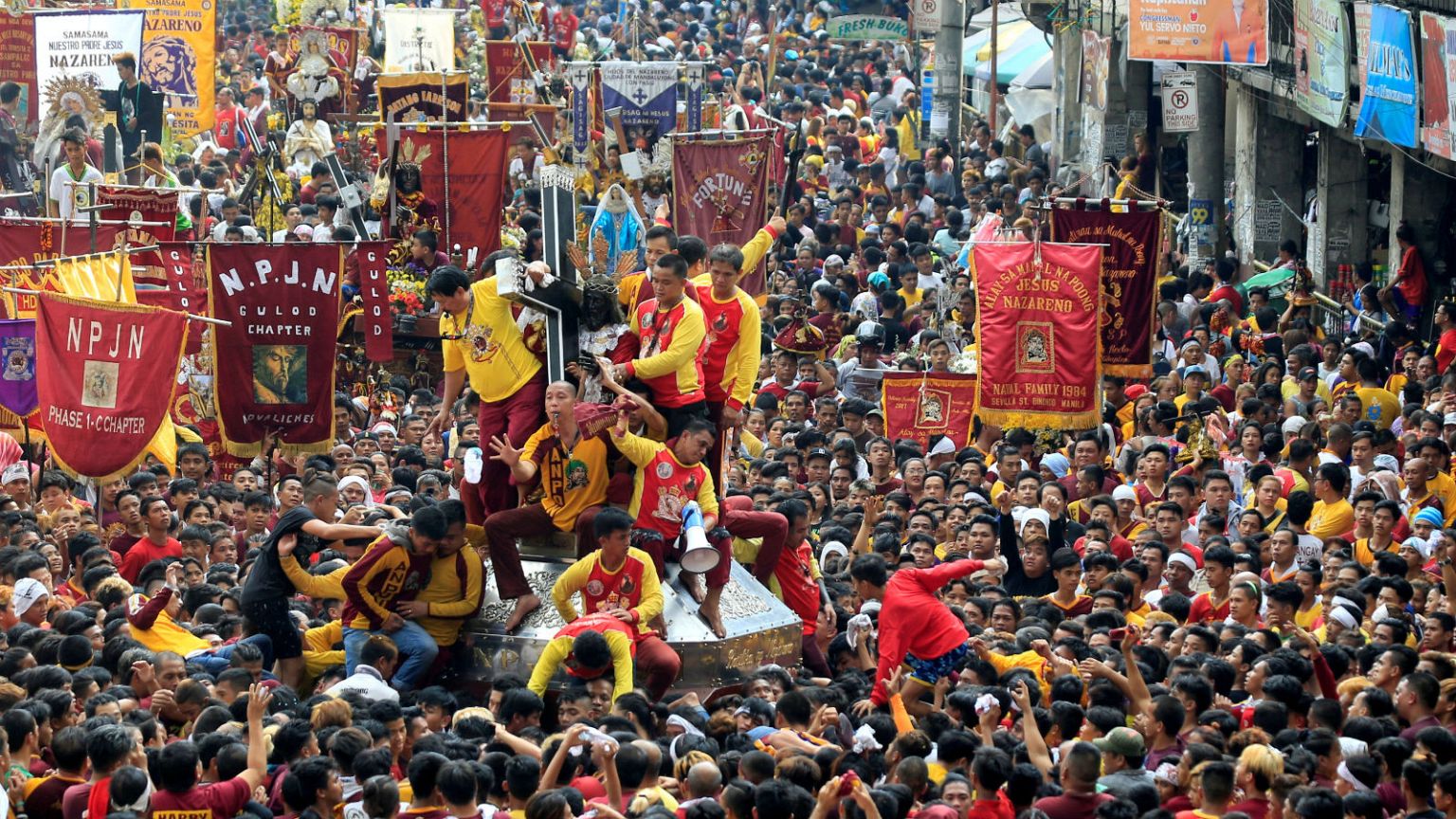 'Black Nazarene' procession in Quiapo city, Metro Manila