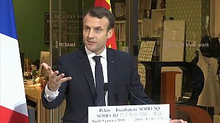 Macron quer balança comercial equilibrada com China