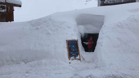 Лавинная опасность во французских Альпах