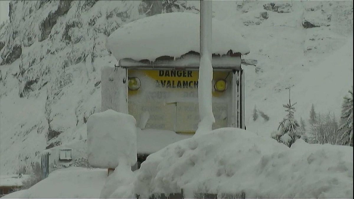Alps hit by 'once-in-a-generation' snow storms