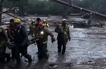 Rescate de una niña en Montecito, California
