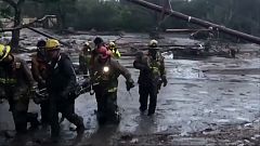 Rescate de una niña en Montecito, California
