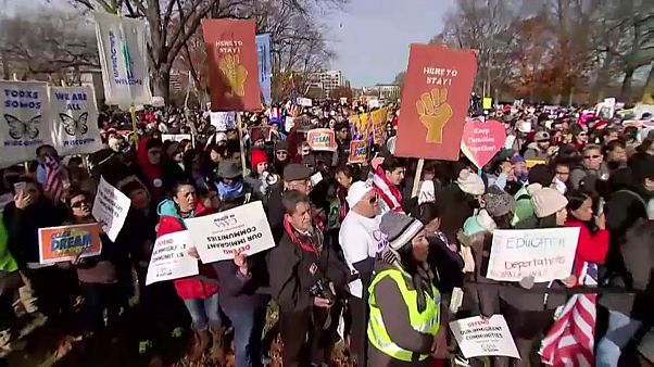 Trump's attempts to end the DACA programme have drawn protests Trump's attempts to end the DACA programme have drawn protests