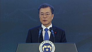 El presidente surcoreano durante su discurso de Año Nuevo