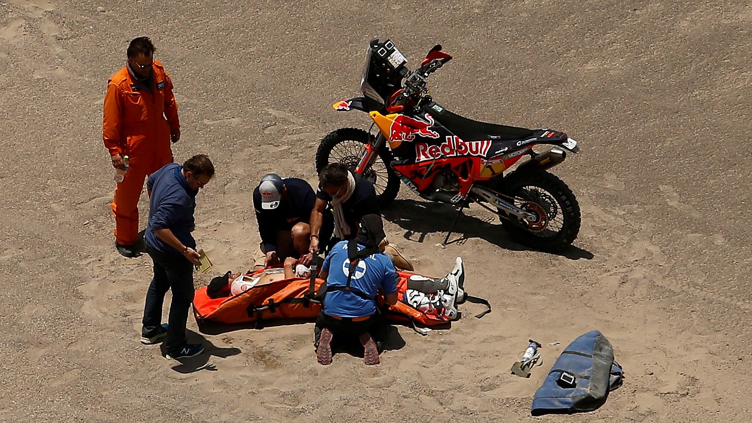 Problemi alla schiena per Sam Sunderland, Dakar finita per il campione in carica