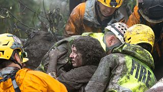 Rescuers search for survivors after deadly mudslides in California