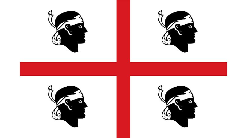 Флаг острова Сардиния