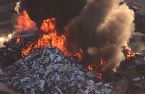 Fire rips through Denver recycling plant