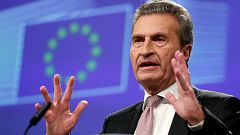 Il commissario al bilancio Günther Oettinger