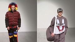 Londra: moda uomo con fumetti