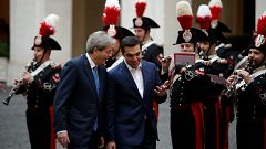 Gentiloni empfängt Tsipras in Rom