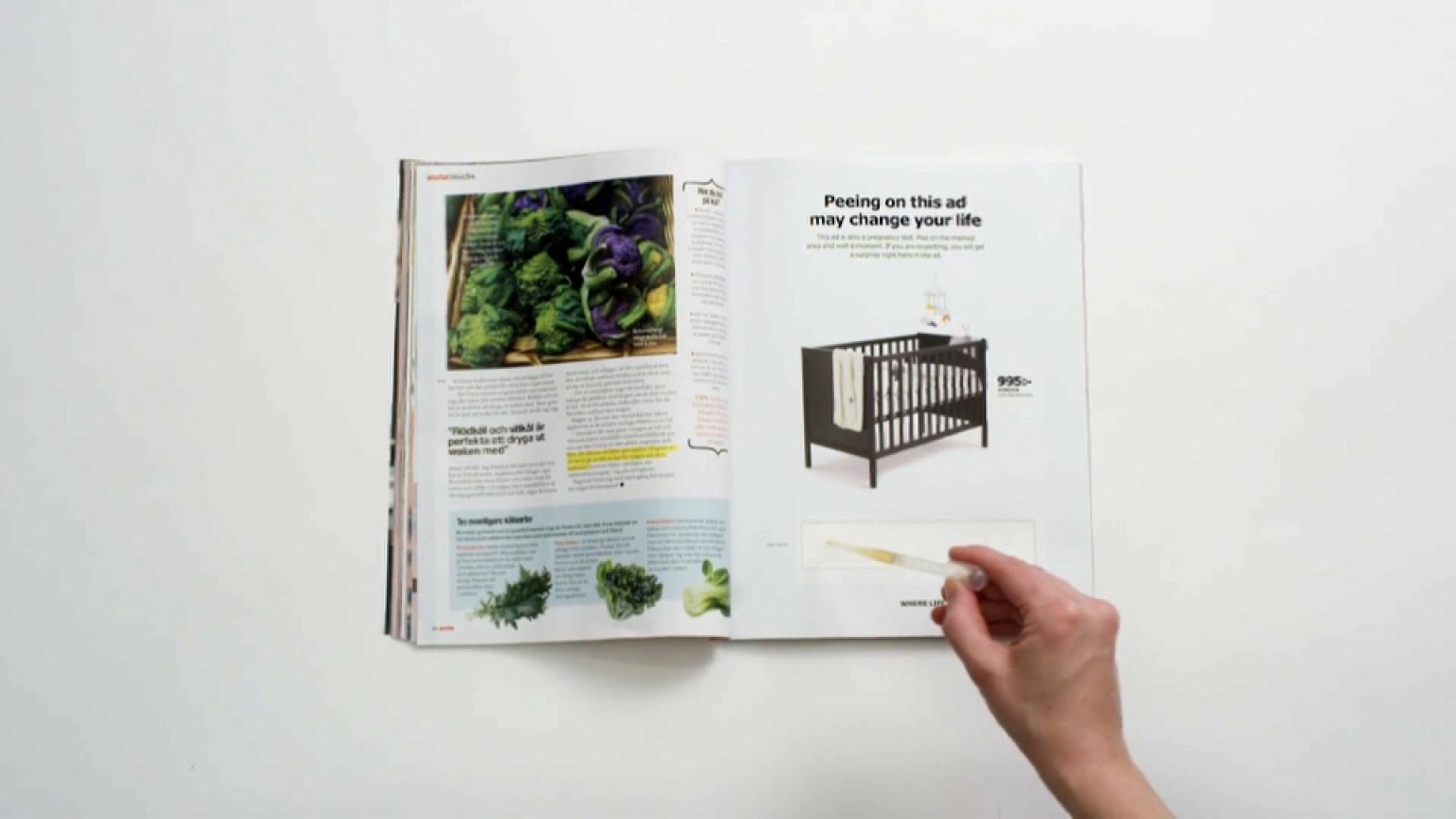 ¿Embarazada? Ikea te anima a orinar sobre uno de sus anuncios