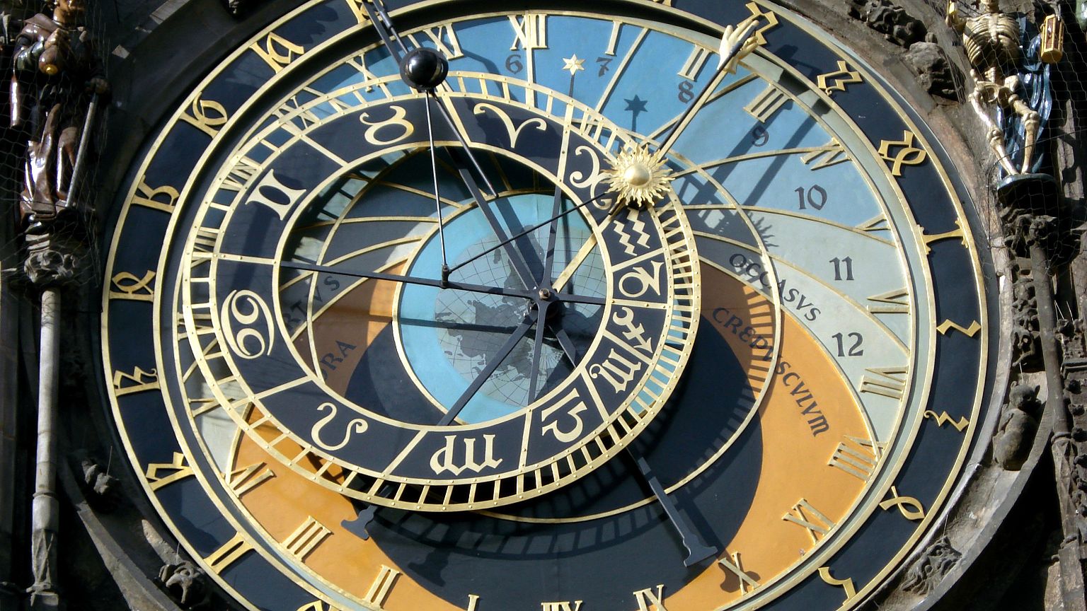 Prague Orloj goes back in time