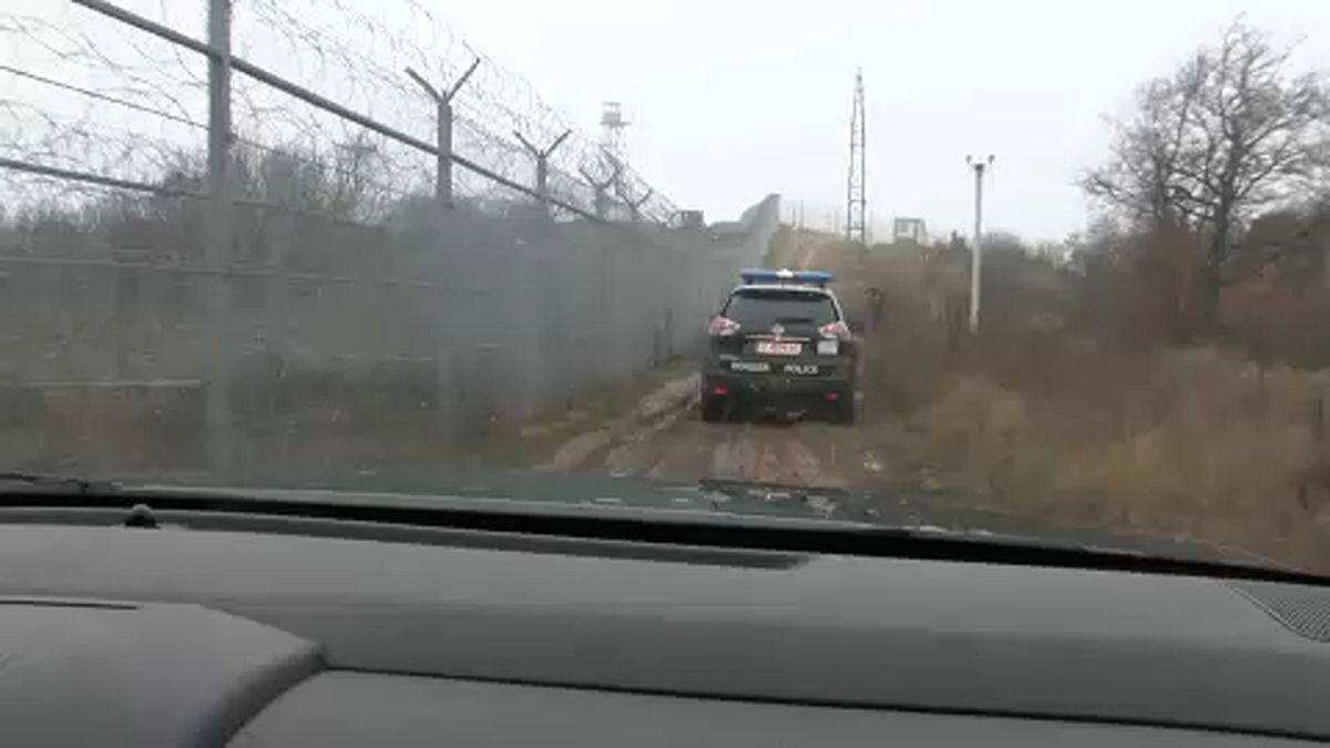 La barriera alla frontiera fra Bulgaria e Turchia