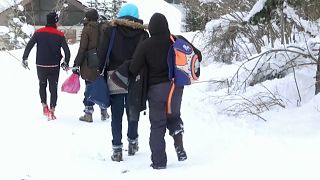 I migranti sulla neve