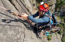 Lai Chi-Wai conquistou o Lion Rock, uma montanha com 495 metros de altura