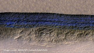 Ανακάλυψαν μεγάλα αποθέματα παγωμένου νερού στον Άρη