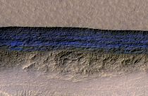 Eisschichten auf dem Mars - NASA Grafik