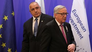 Os líderes dos executivos búlgaro e da União Europeia