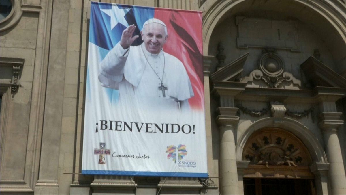 Not everyone is happy the Pope is in Chile. 