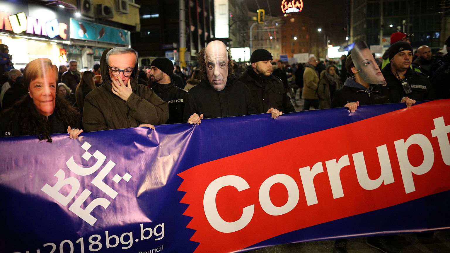 Manifestação anti-corrupção em Sófia 