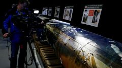 U.S. Defense says is a "QIAM" ballistic missile manufactured In IRAN