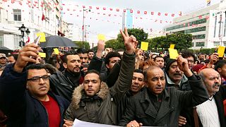 تونس؛ کارت زرد معترضان به دولت دو روز مانده به سالگرد انقلاب 