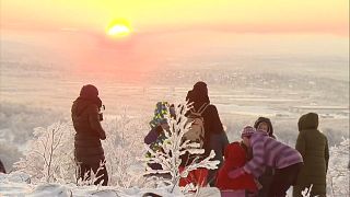 Sonnenaufgang in Murmansk