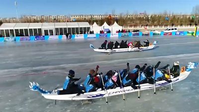 Primeiro Campeonato do Mundo de barcos-dragão no gelo 