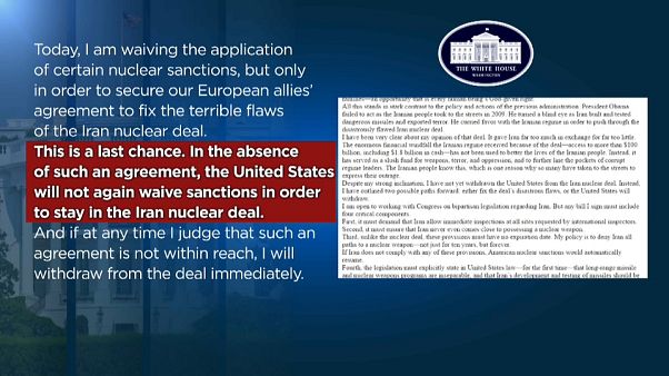 Donald Trump amenaza con retirarse del acuerdo nuclear con Irán Donald Trump amenaza con retirarse del acuerdo nuclear con Irán